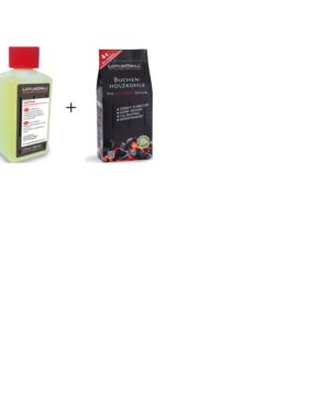 LOTUS GRILL SET 1,5 KG CARBONELLA + 1 GEL 200 ML