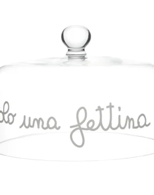 Simple Day Campana per Dolci in Vetro "Solo una fettina"