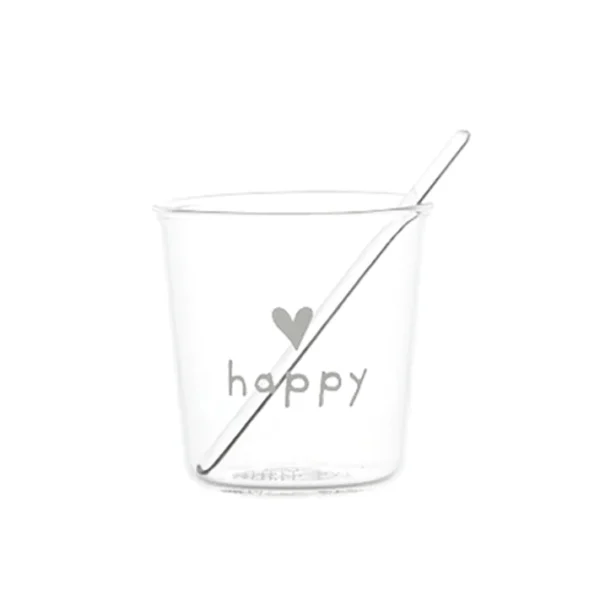 Simple Day Set 4 Bicchierini da Caffè "Happy"