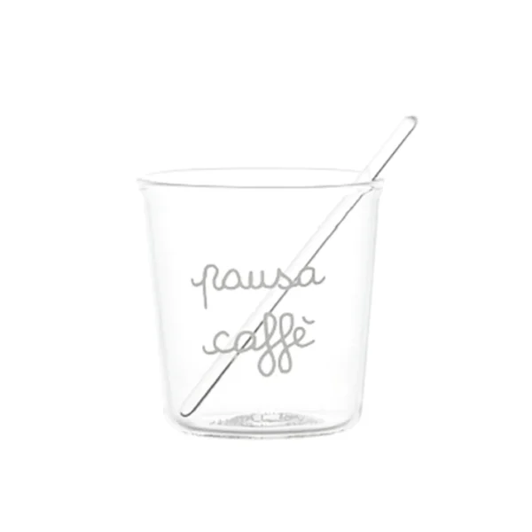 Simple Day Set 4 Bicchierini da Caffè "Pausa caffè"
