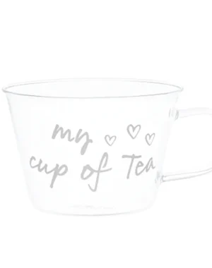 Simple Day Set 2 Tazze in Vetro "My cup of tea"
