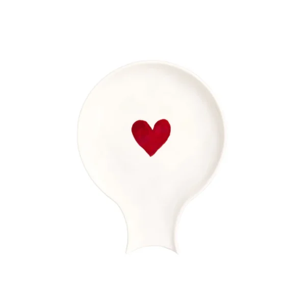 Simple Day Poggiamestoli Cuore Rosso Acquerello