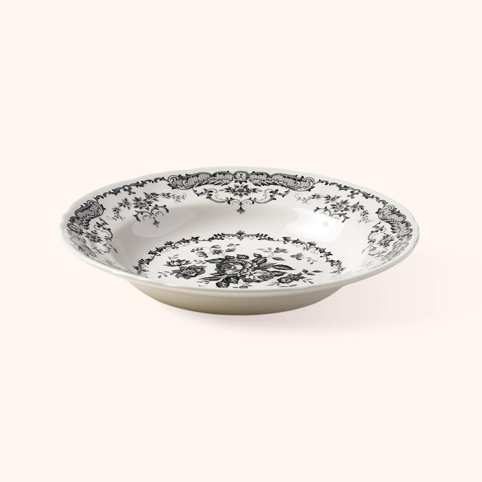 Servizio 6 posti tavola (18 pz) "Rose" nero Bitossi Home - immagine 3