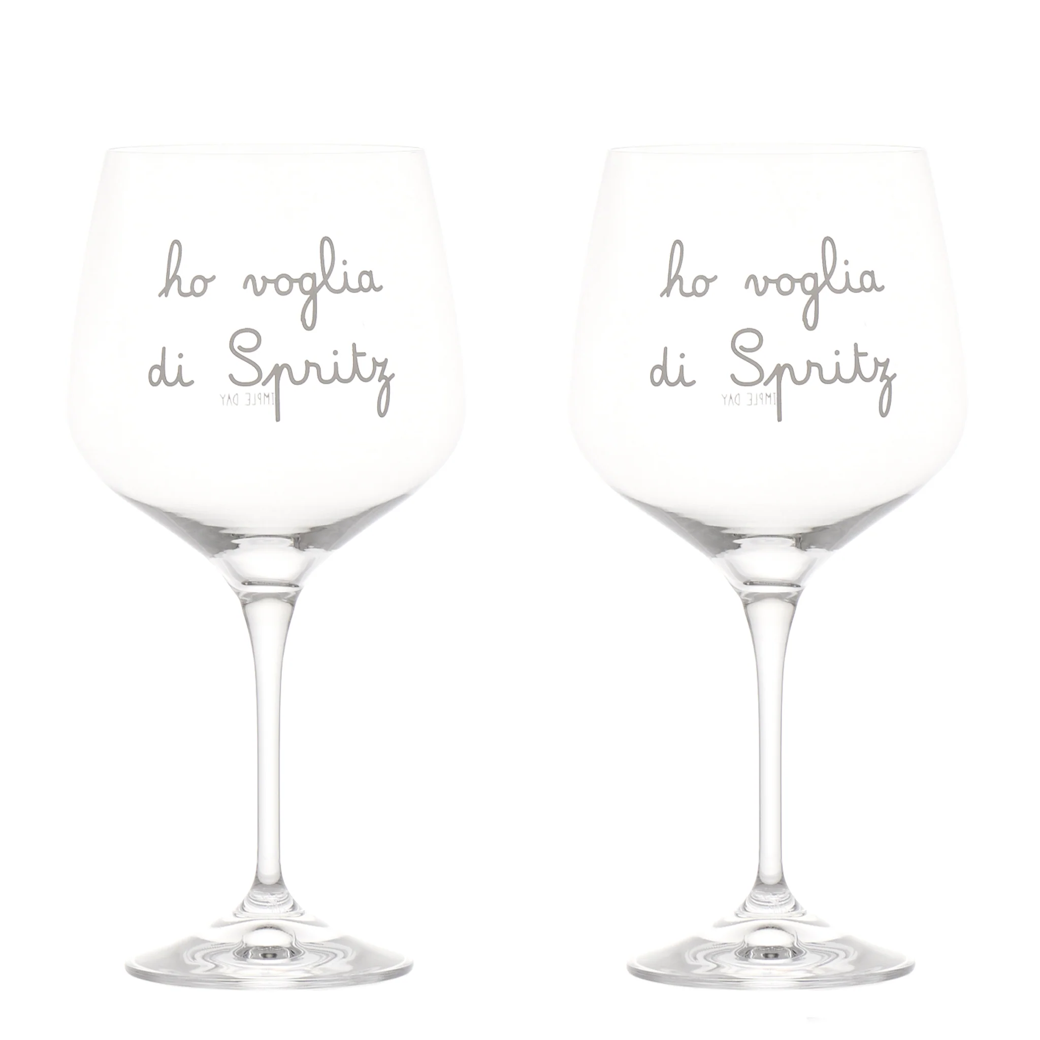 Set 2 calici cocktail "Ho voglia di spritz" 82cl