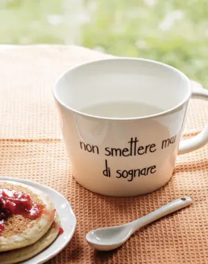 Simple Day Tazza Colazione "Non smettere mai di sognare"