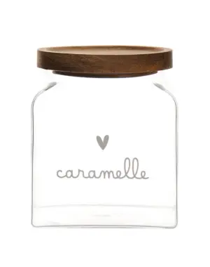 Simple Day Barattolo con tappo in legno "Caramelle"